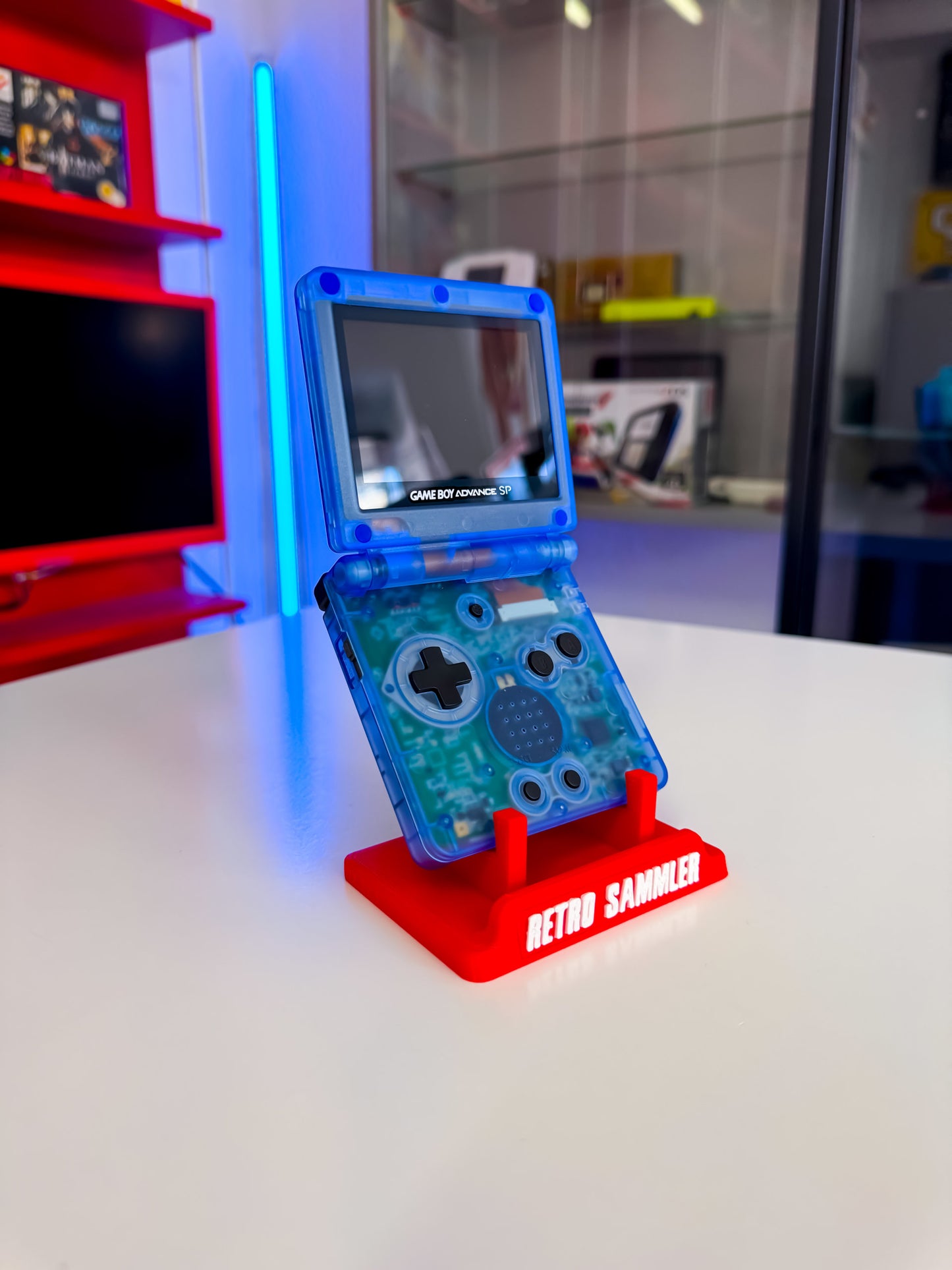 GameBoy Advance SP Kyogre 2.0 Design - AGS101 Display