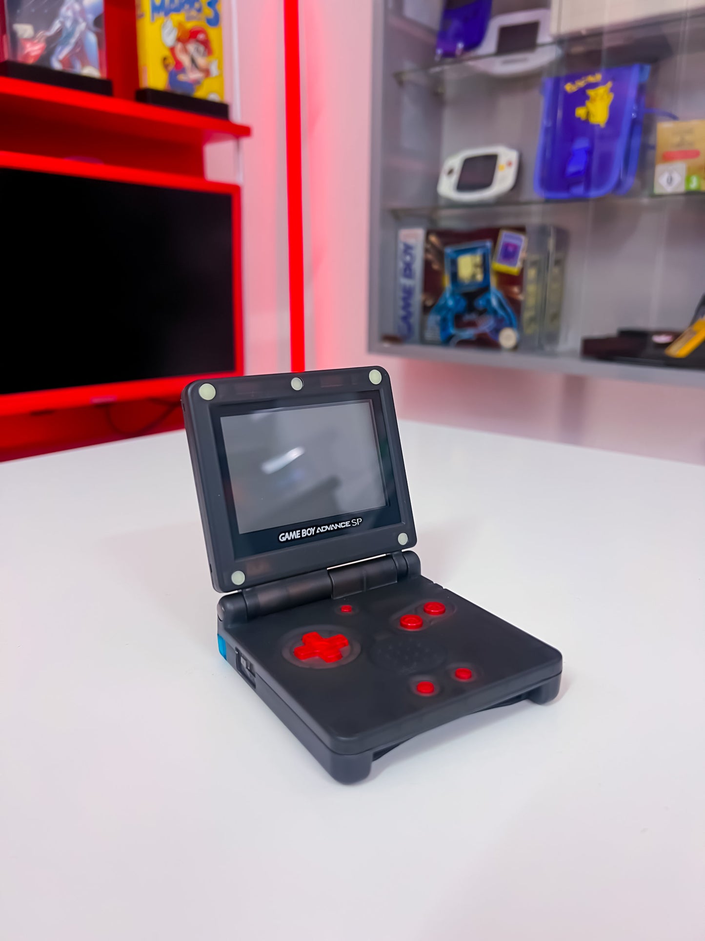 GameBoy Advance SP - Black Red Transparent