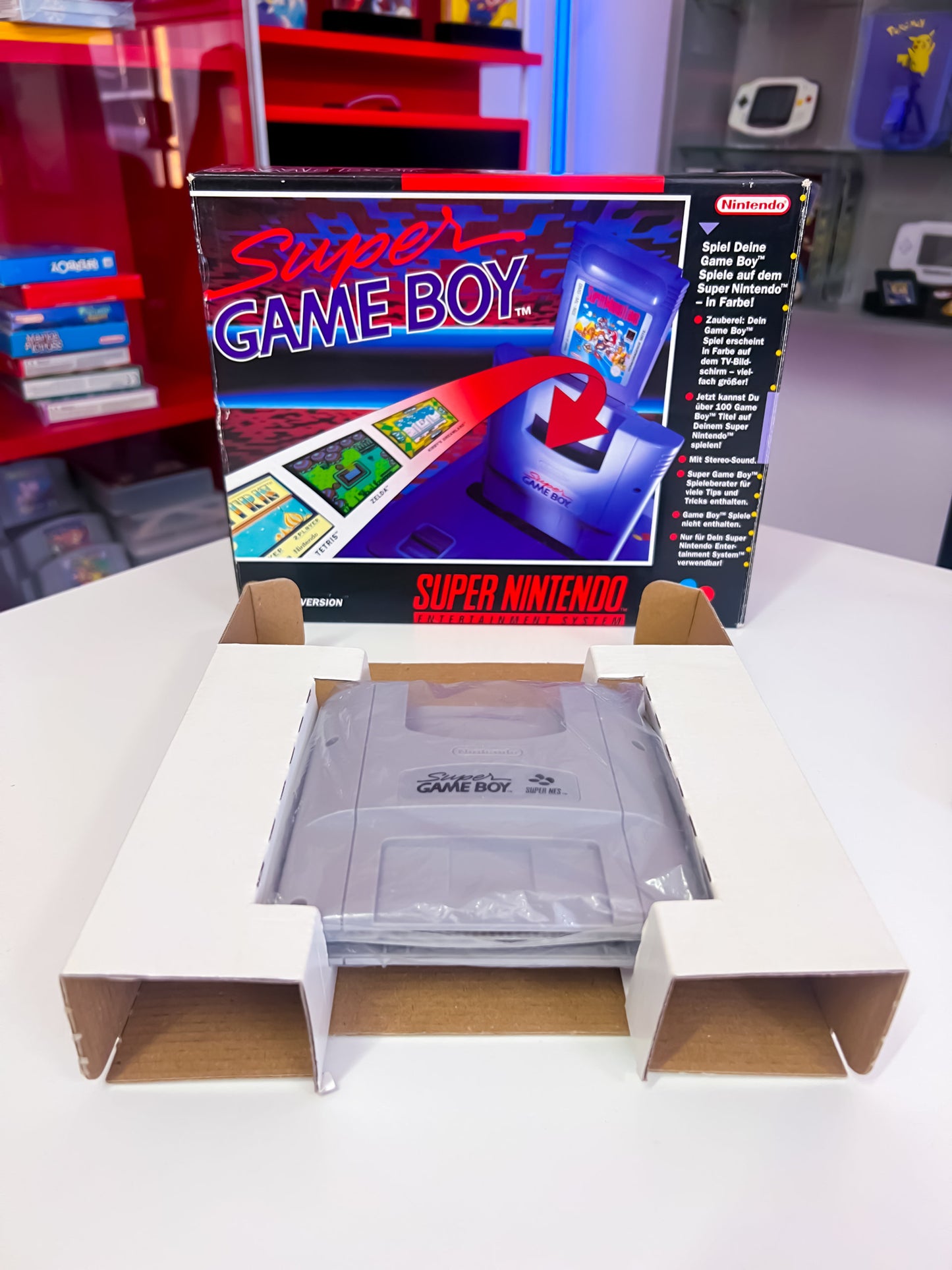 Super GameBoy Adapter mit OVP + Spieleberater