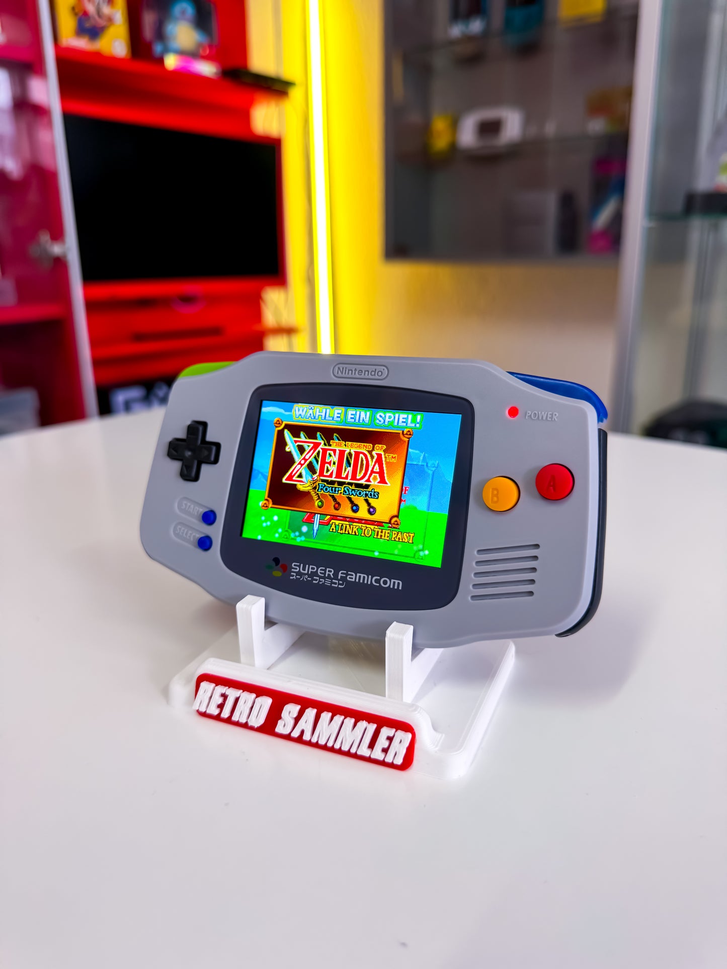 Game Boy Advance – Super Famicom Custom mit IPS V5 Display