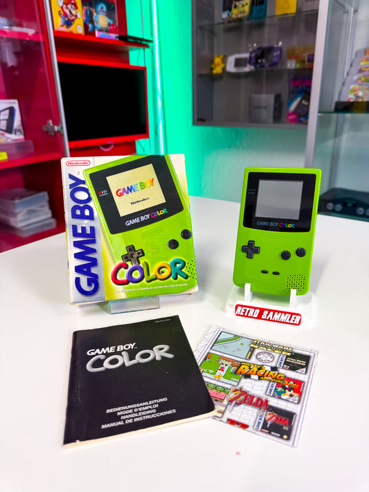 Game Boy Color – Lime Green | OVP | inkl. Acryl Case
