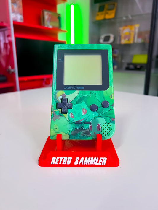GameBoy Pocket (Custom) mit Bisasam Design