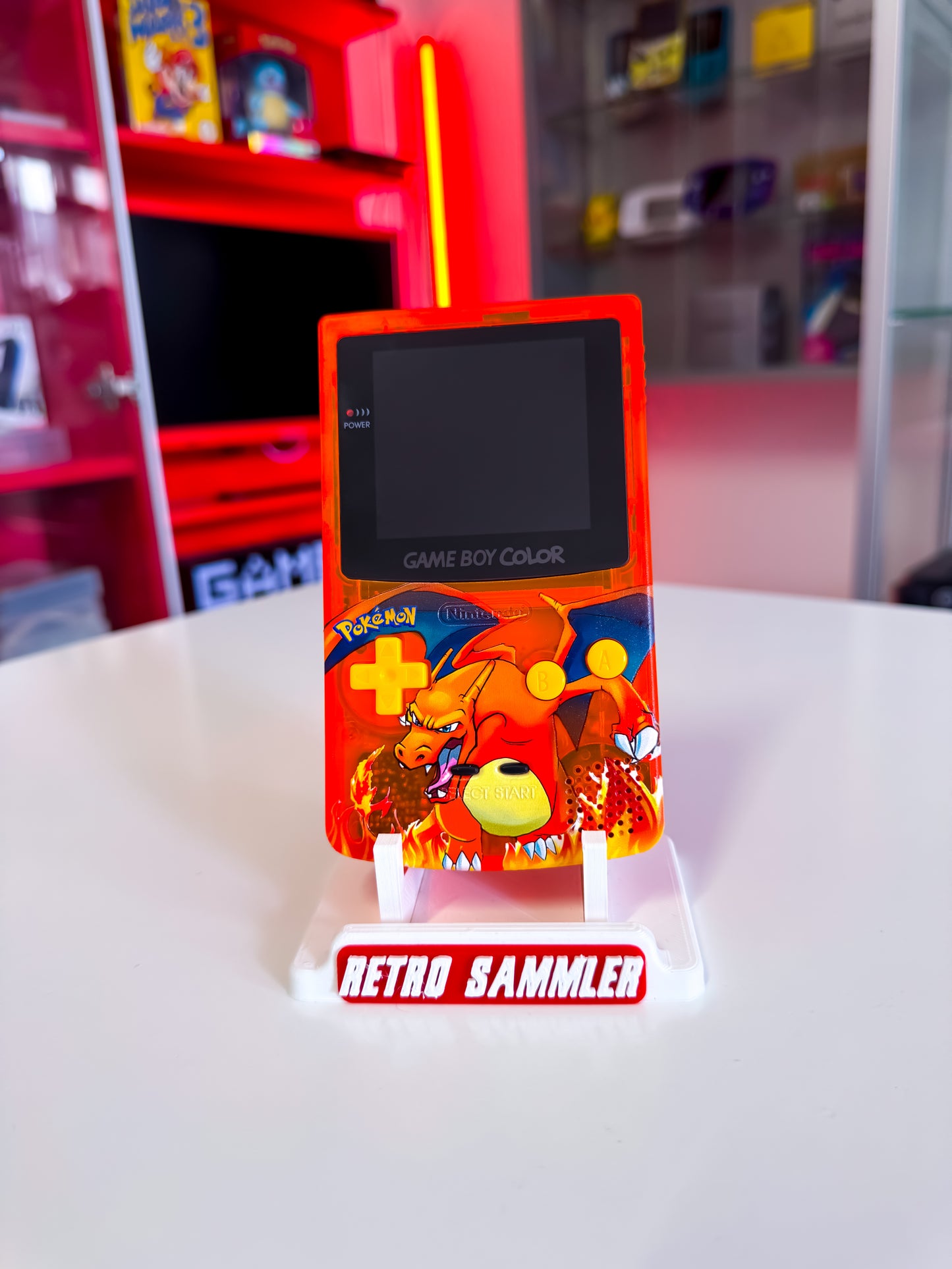 GameBoy Color mit IPS Display + Touch - Glurak Custom
