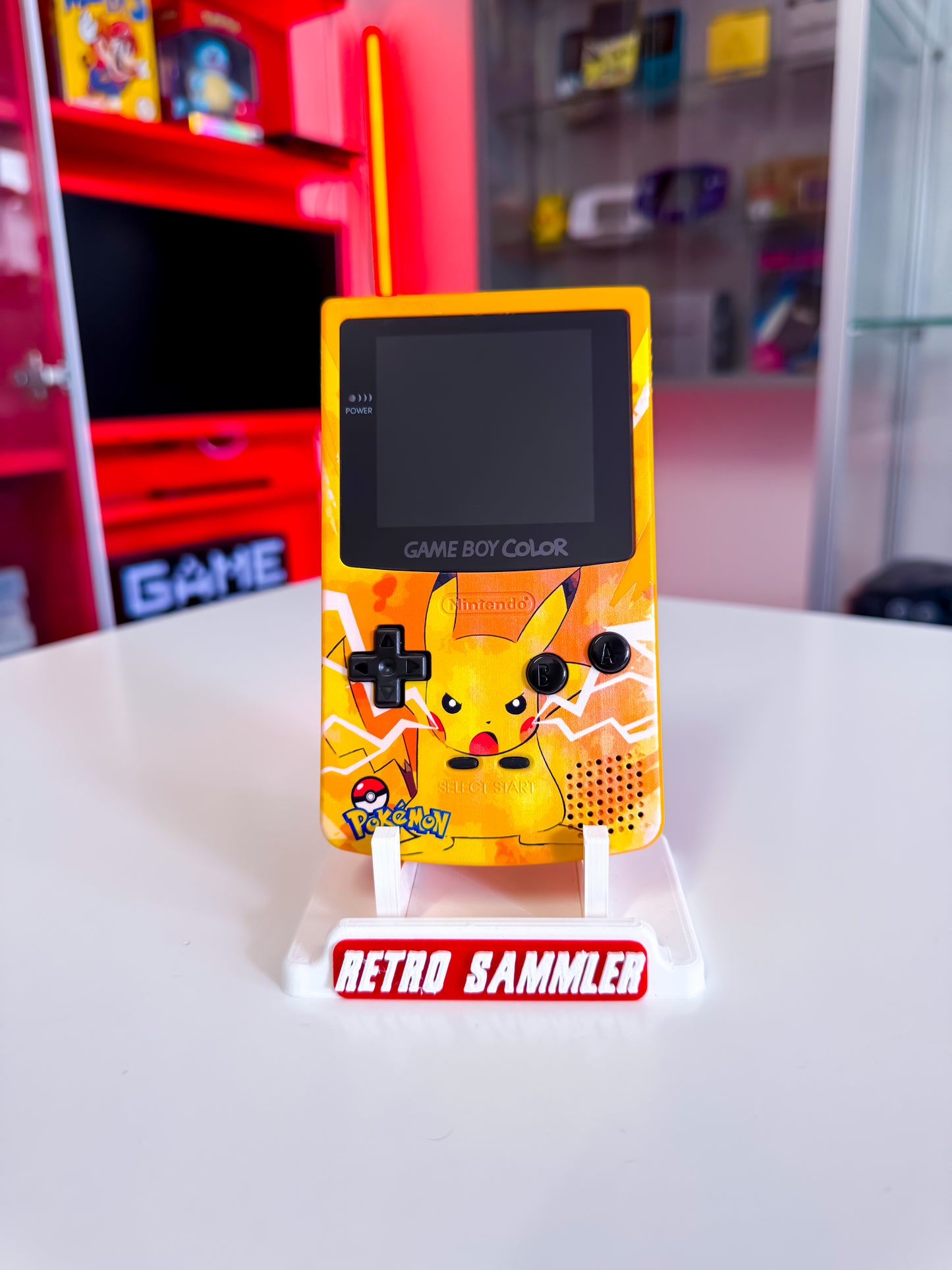 Game Boy mit IPS Display + Touch - Pikachu Edition Custom