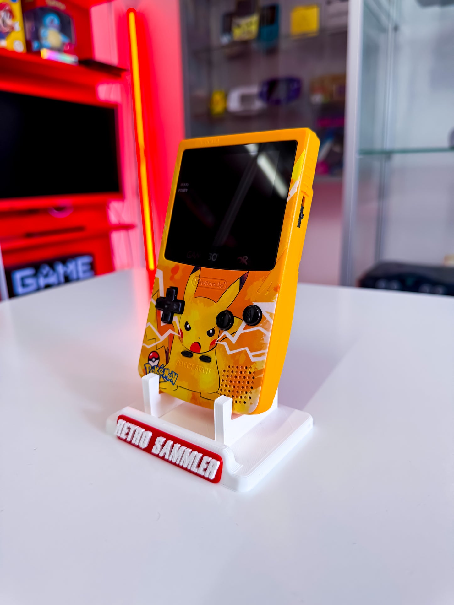 Game Boy mit IPS Display + Touch - Pikachu Edition Custom