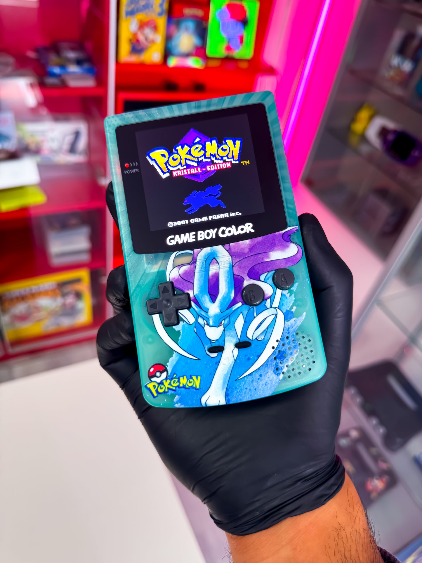 GameBoy Color mit IPS Display + Touch - Suicune Custom