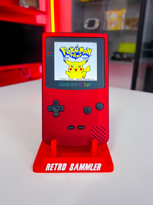 GameBoy Color mit IPS Display - Scarlet Red
