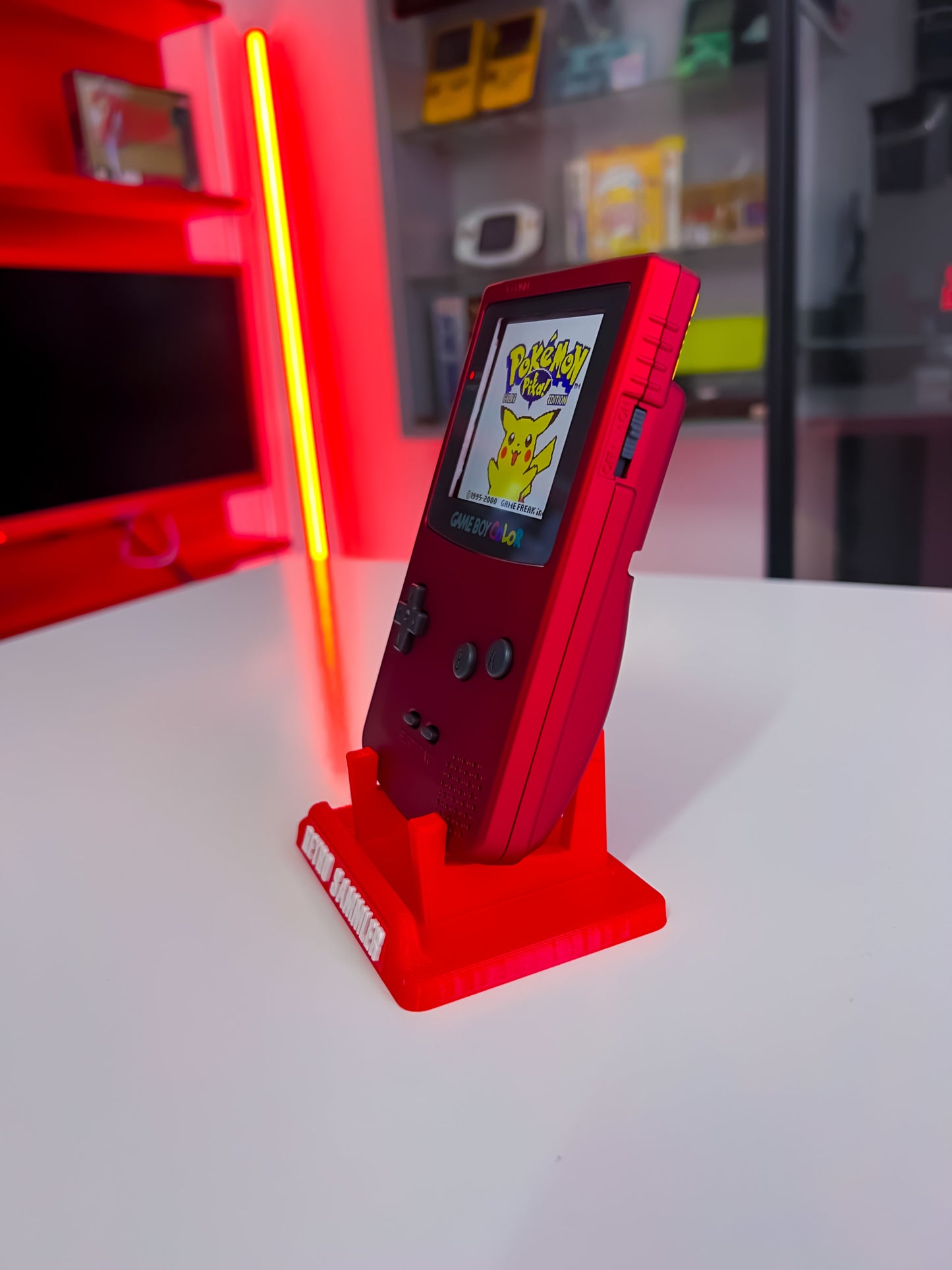 GameBoy Color mit IPS Display - Scarlet Red