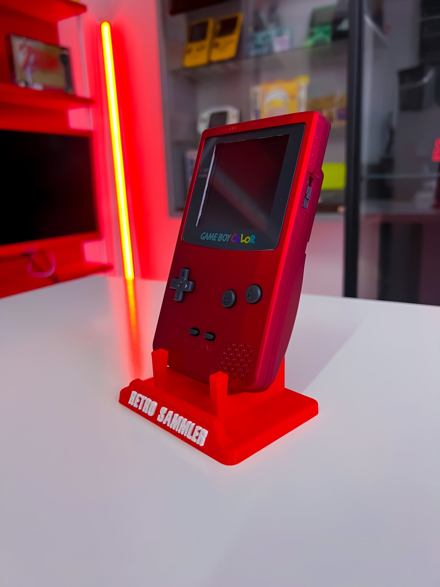 GameBoy Color mit IPS Display - Scarlet Red
