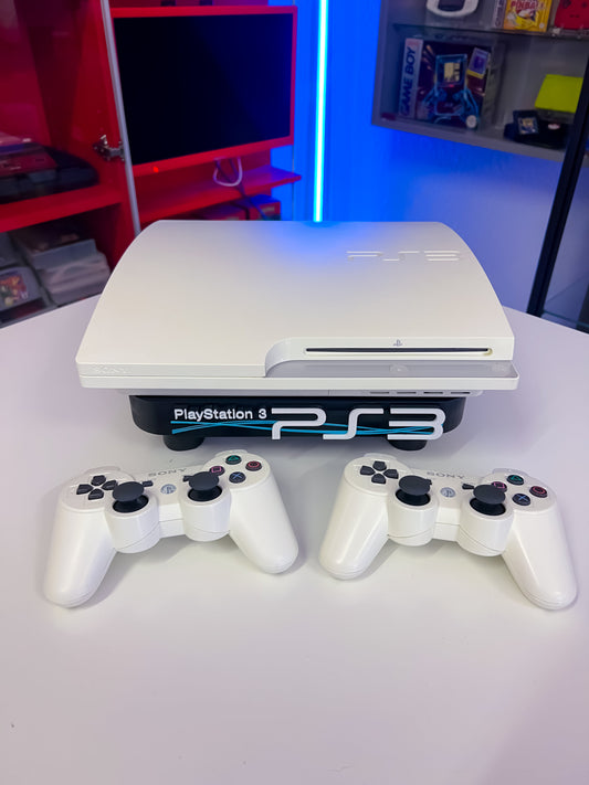 PlayStation 3 Slim Konsole in Weiß 320GB mit 2 Controller