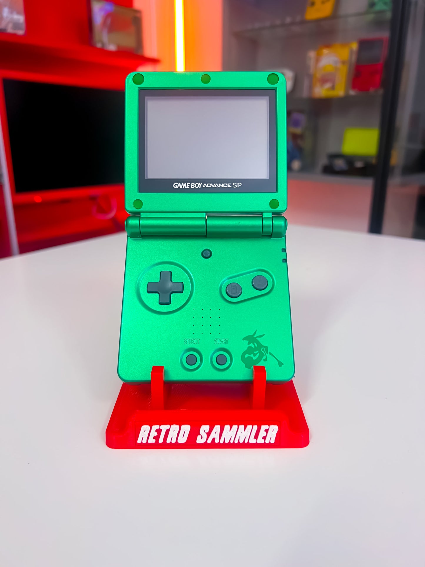 GameBoy Advance SP Rayquaza mit Pokemon Smaragd Original Edition
