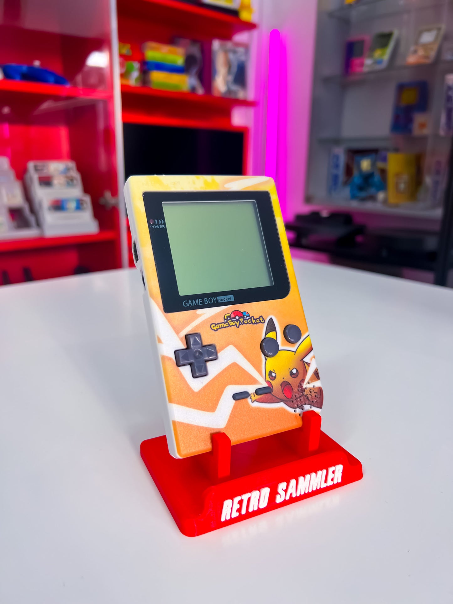 GameBoy Pocket im Pikachu Design (Custom)
