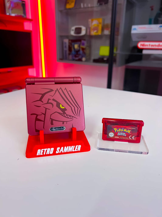 GameBoy Advance SP Groudon + Pokemon Rubin Original Edition
