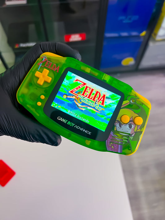 GameBoy Advance im Zelda Design mit IPS Display