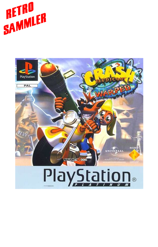 Crash Bandicoot 3: Warped - PS1 [Platinum]